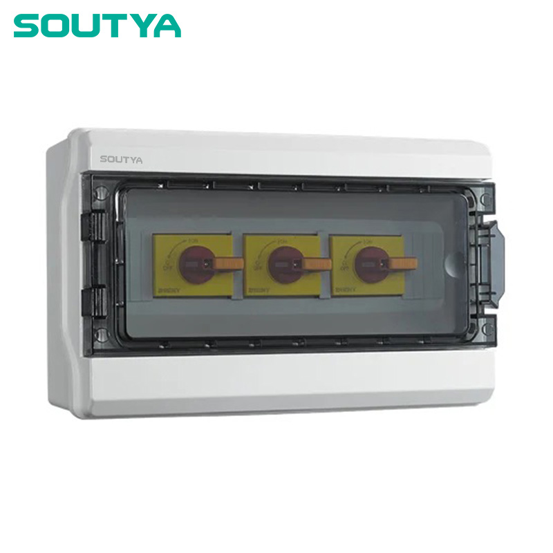 DC isolator box IP65 enclosure tatlong mga string